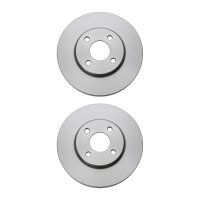 2 Brake Discs rear axle full Ø 71.1 mm 12 mm VALEO...