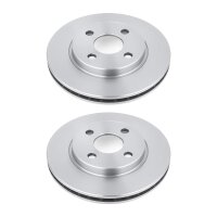 2 Brake Discs rear axle full Ø 64.2 mm 10 mm VALEO...
