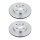 2 Brake Discs rear axle full Ø 64.2 mm 10 mm VALEO for e.g. MINI