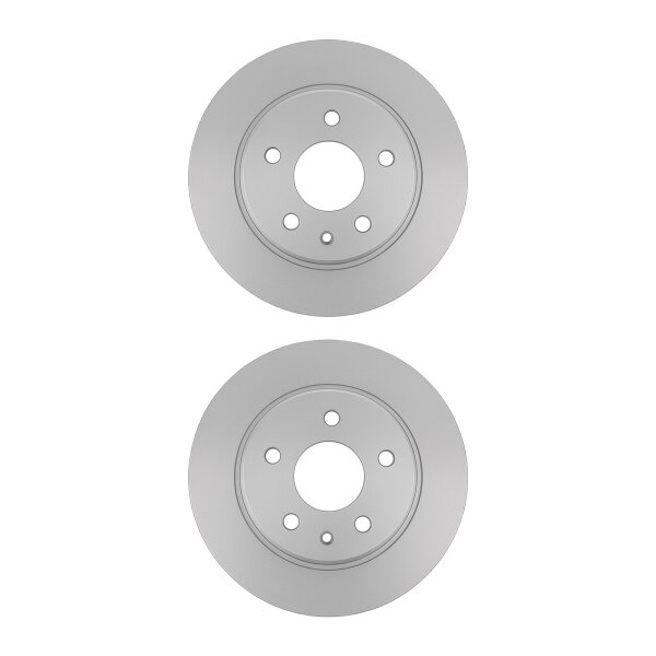 2 Brake Discs rear full Ø 63.6 mm 12 mm VALEO for e.g. LAND ROVER FREELANDER