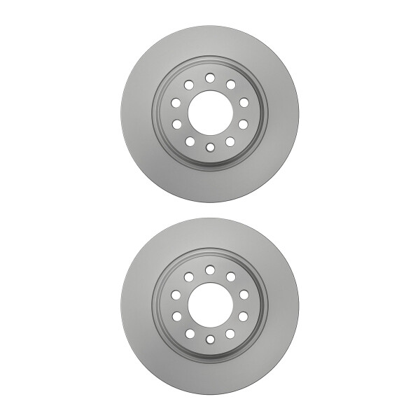 2 Brake Discs rear axle full Ø 68 mm 12 mm VALEO for e.g. AUDI A6