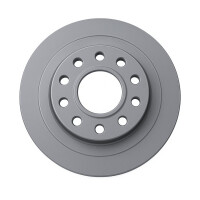 2 Brake Discs rear axle full Ø 65 mm 10 mm VALEO for e.g. SEAT LEON