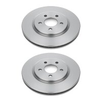 2 Brake Discs rear axle full Ø 65 mm 12 mm VALEO...