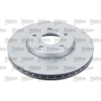 Front brake disc ventilated VALEO for FORD FOCUS II