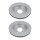 2 Brake Discs rear axle full Ø 75 mm 11 mm VALEO for e.g. BMW 1 Series