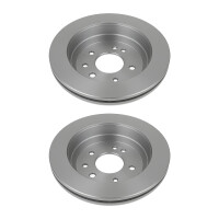 2 Brake Discs rear axle full Ø 76 mm 10 mm VALEO...
