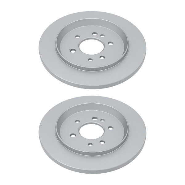 2 Brake Discs rear axle full Ø 68 mm 12 mm VALEO for e.g. VOLVO S60