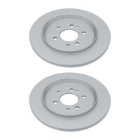 2 Brake Discs rear axle full Ø 68 mm 12 mm VALEO...