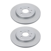 2 Brake Discs rear axle full Ø 68 mm 13.5 mm VALEO...