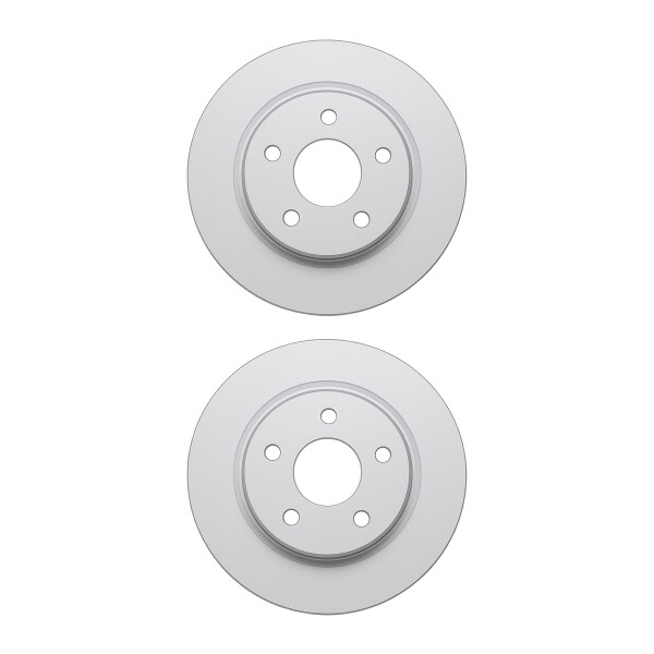 2 Brake Discs rear axle full Ø 57 mm 10 mm VALEO for e.g. OPEL ASTRA