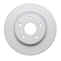 2 Brake Discs rear axle full Ø 57 mm 10 mm VALEO...