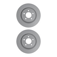 2 Brake Discs rear axle full Ø 62 mm 11 mm VALEO...