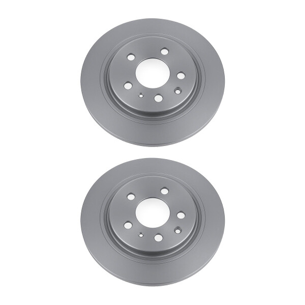 2 Brake Discs rear axle full Ø 62 mm 10 mm VALEO for e.g. TOYOTA AURIS
