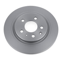 2 Brake Discs rear axle full Ø 62 mm 10 mm VALEO...