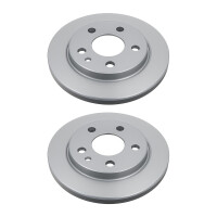 2 Brake Discs rear axle full Ø 68 mm 12 mm VALEO...