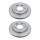 2 Brake Discs rear axle full Ø 68 mm 12 mm VALEO for e.g. AUDI A4