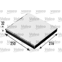 Interior filter particle filter 249mm VALEO for SKODA FABIA I