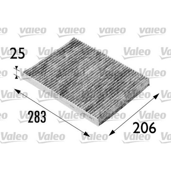 Interior filter activated carbon filter 280mm VALEO for VW POLO III
