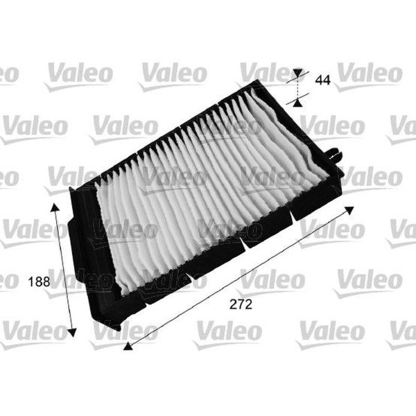 Interior filter particle filter 271mm VALEO for RENAULT MEGANE II