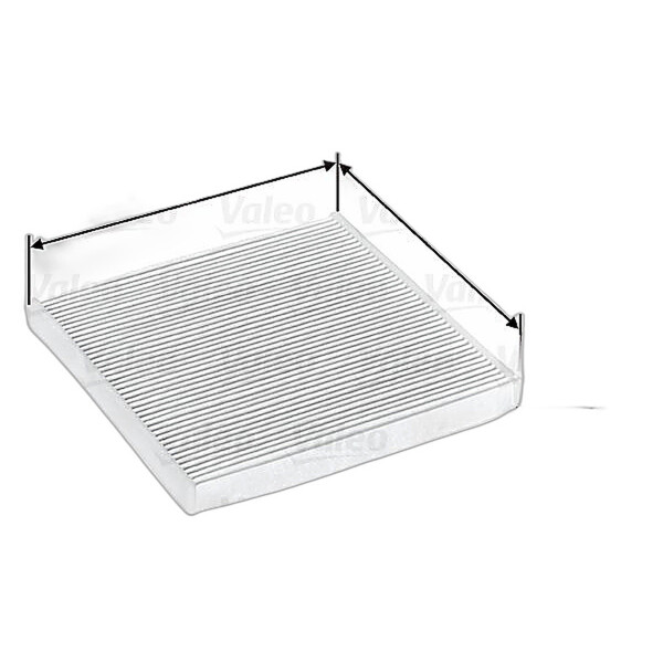 Innenraumfilter Partikelfilter 215 mm - 214 mm VALEO für u.a. TOYOTA AVENSIS
