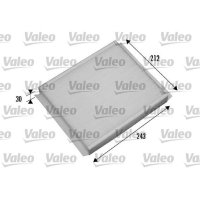 Interior filter particle filter 242mm VALEO for OPEL...