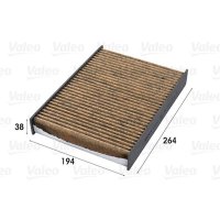 Filter interior air activated carbon filter VALEO for...