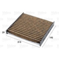 Filter interior air activated carbon filter VALEO for...