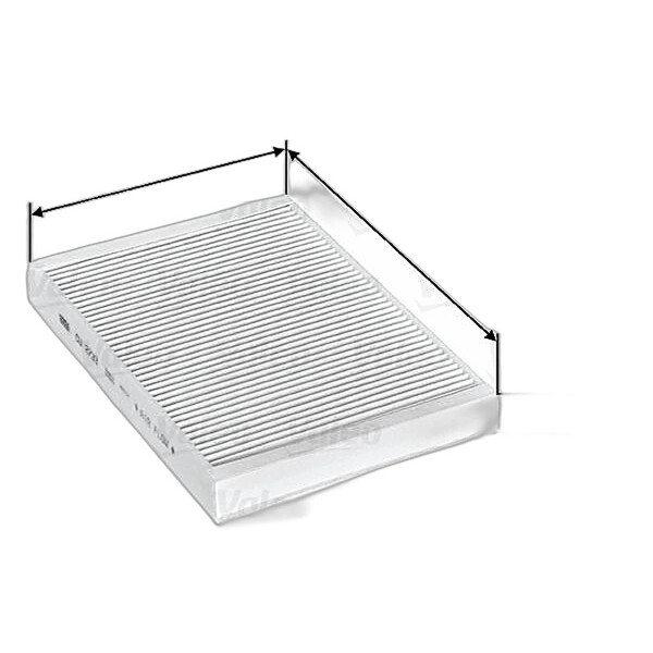 Cabin Filter Particle Filter 272 mm - 196 mm VALEO for e.g. VOLVO V60