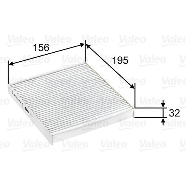 Cabin Filter Particle Filter 156 mm - 152 mm VALEO for DAIHATSU SIRION