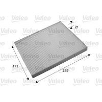 Interior filter particle filter 248mm VALEO for KIA CEED...