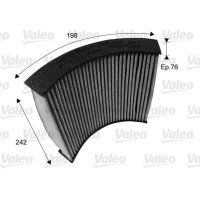 Innenraumfilter Aktivkohlefilter 242mm VALEO für BMW 3