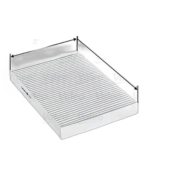 Innenraumfilter Partikelfilter 276 mm - 200 mm VALEO für u.a. LANCIA THEMA