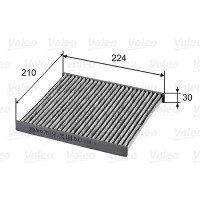 Cabin Filter Activated charcoal filter 225 mm - 211 mm...