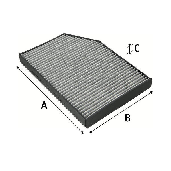 Cabin Filter Activated charcoal filter 296 mm - 211 mm VALEO for e.g. BMW 3
