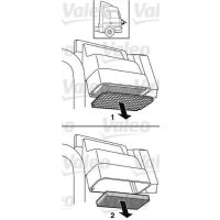 Interior filter particle filter 227mm VALEO for DAF