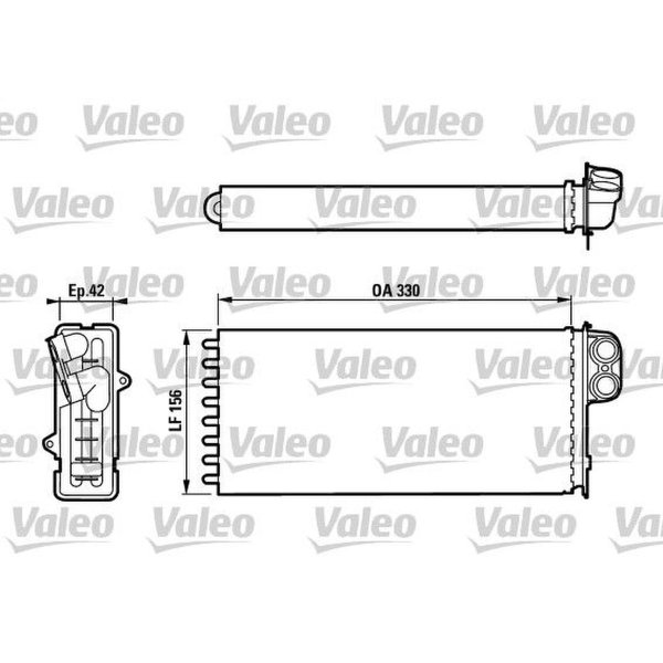 Heat exchanger interior heating VALEO for RENAULT TRUCKS