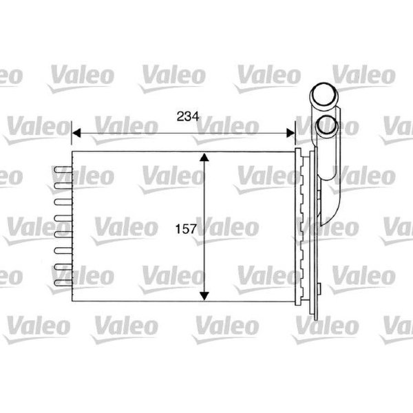 Heat exchanger interior heating VALEO for RENAULT MEGANE I