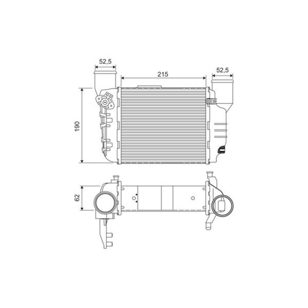 Ladeluftkühler VALEO für AUDI A4 B6
