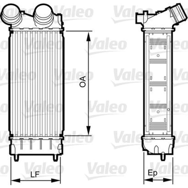 Intercooler VALEO for CITROËN C4 II