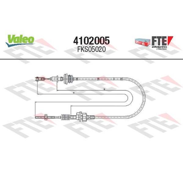 Clutch cable FTE for CITROËN C1