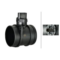 Mass air flow sensor, 5-pin HELLA pipe socket for BMW 1 Series and others
