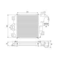 Intercooler VALEO for TOYOTA HILUX VII