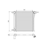 Intercooler VALEO for LAND ROVER RANGE