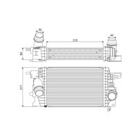 Ladeluftkühler VALEO für OPEL MERIVA B