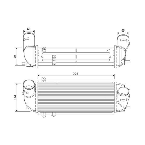 Ladeluftkühler VALEO für KIA SORENTO II