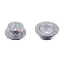 2 brake discs rear axle full Ø 258 mm 12 mm FTE...