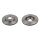 2 brake discs front axle ventilated Ø 296 mm 26 mm FTE for e.g. NISSAN QASHQAI