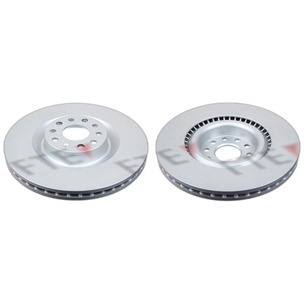 2 brake discs front axle ventilated Ø 345 mm 30 mm FTE for e.g. AUDI A3