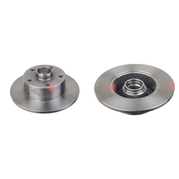 2 brake discs rear axle full Ø 245 mm 10 mm FTE for e.g. AUDI A4