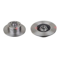 2 Bremsscheiben Hinterachse voll Ø 245 mm 10 mm...